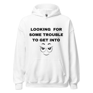 Open image in slideshow, LOOKING FOR TROUBLE Unisex (LIGHT)Hoodie
