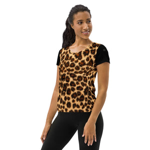 LeForge Leopard Women's Athletic T-shirt