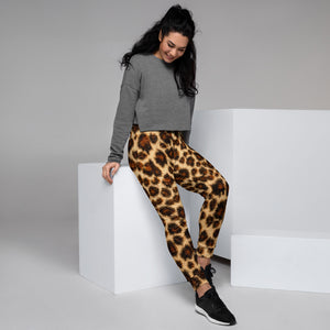 Open image in slideshow, Leopard Women&#39;s Joggers
